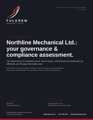 Governance & Compliance report cover